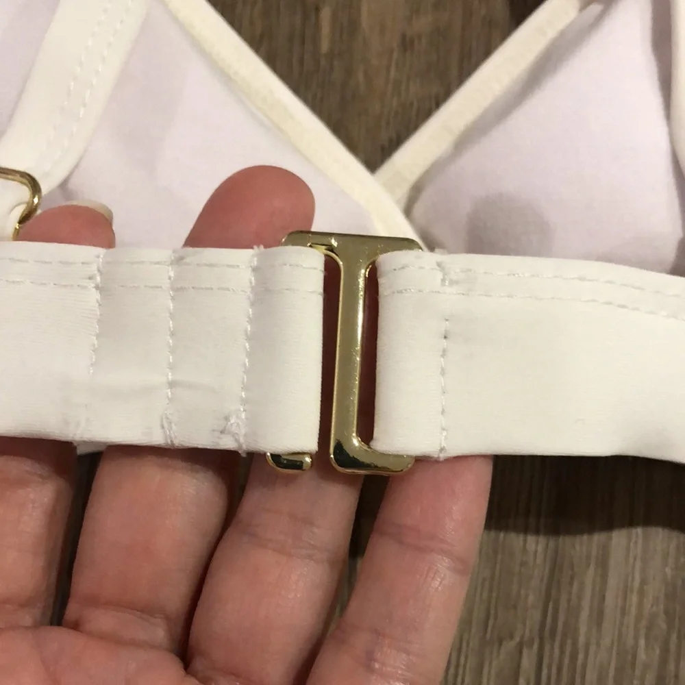 NWT! - CATALINA SWIMWEAR Cream & Gold Bikini Set